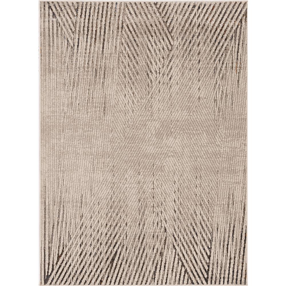 KAS 7504 Inspire 5 ft. 3 in. X 7 ft. 7 in. Area Rug in Ivory/Grey Parker